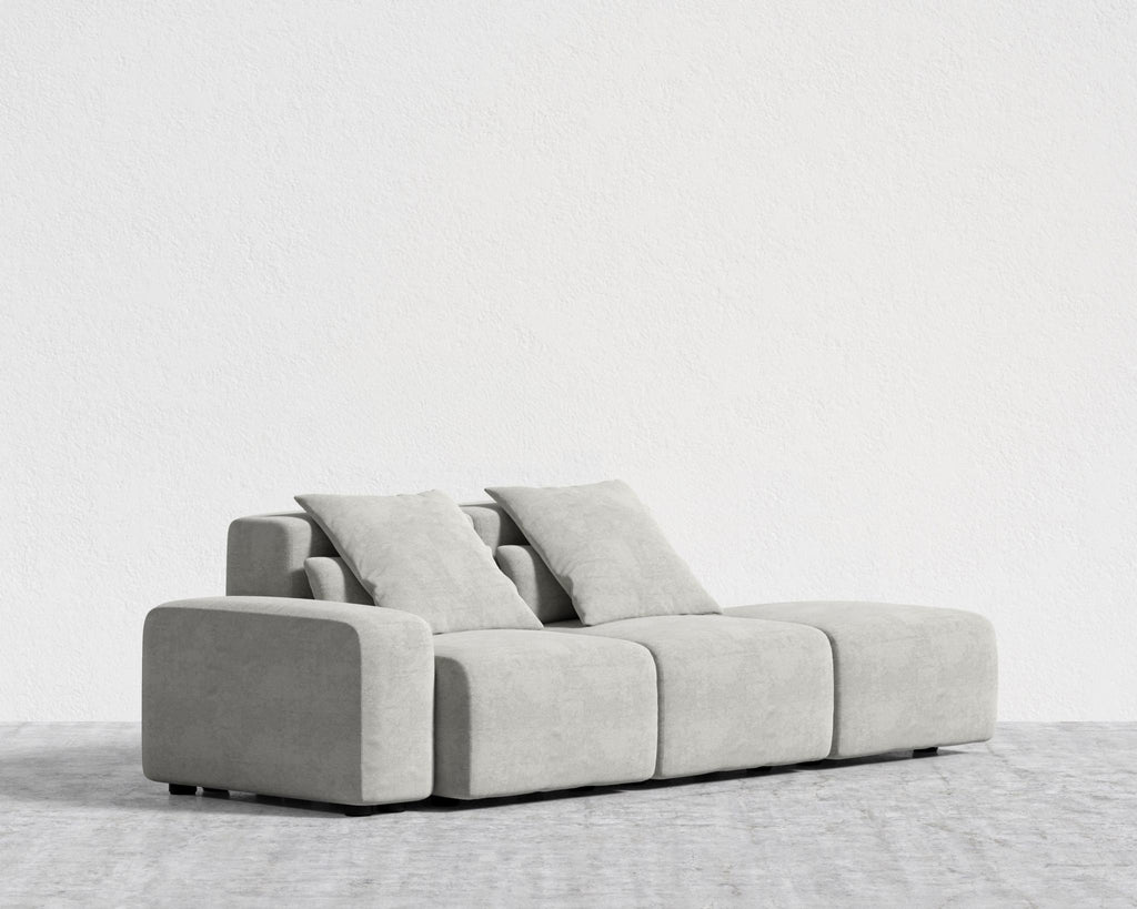 Kaye Open End Sofa S - Standard, Essential Cloud Weave - Mist Grey