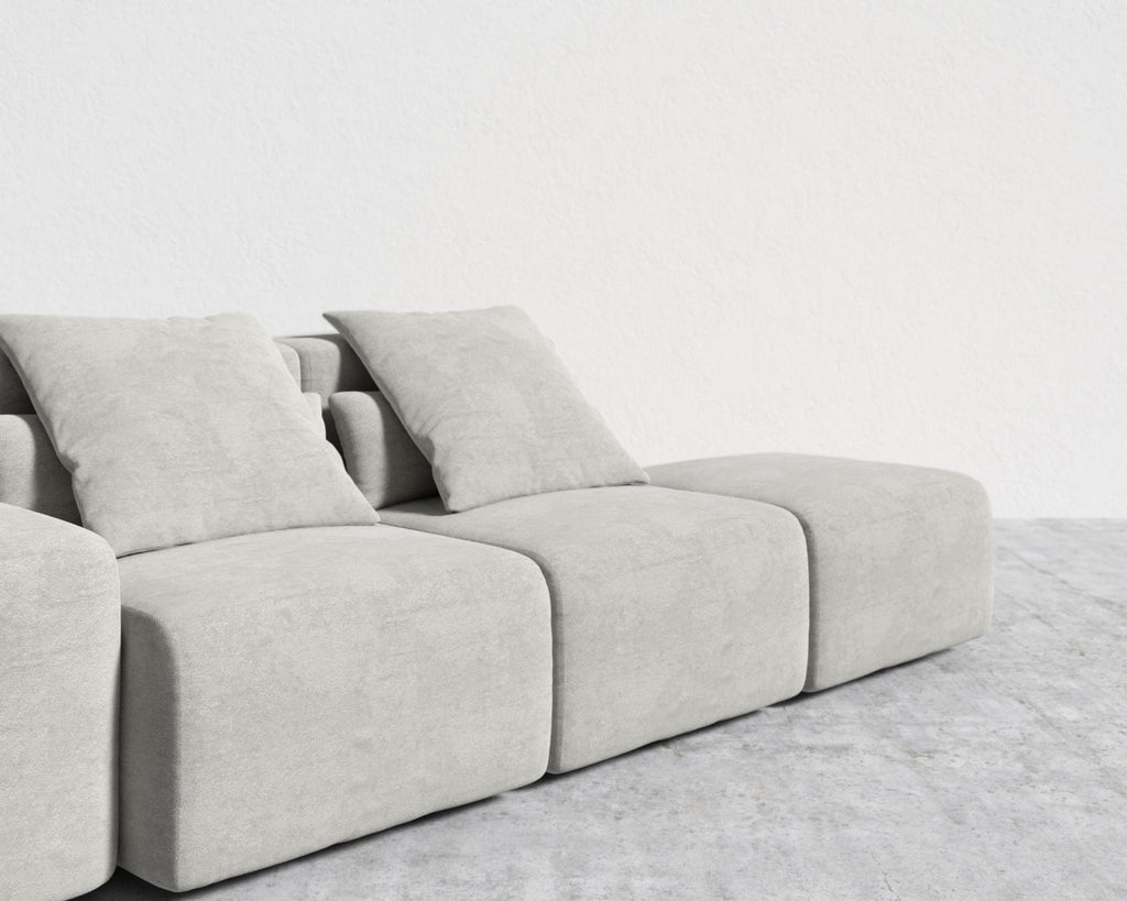 Kaye Open End Sofa S - Standard, Essential Cloud Weave - Mist Grey