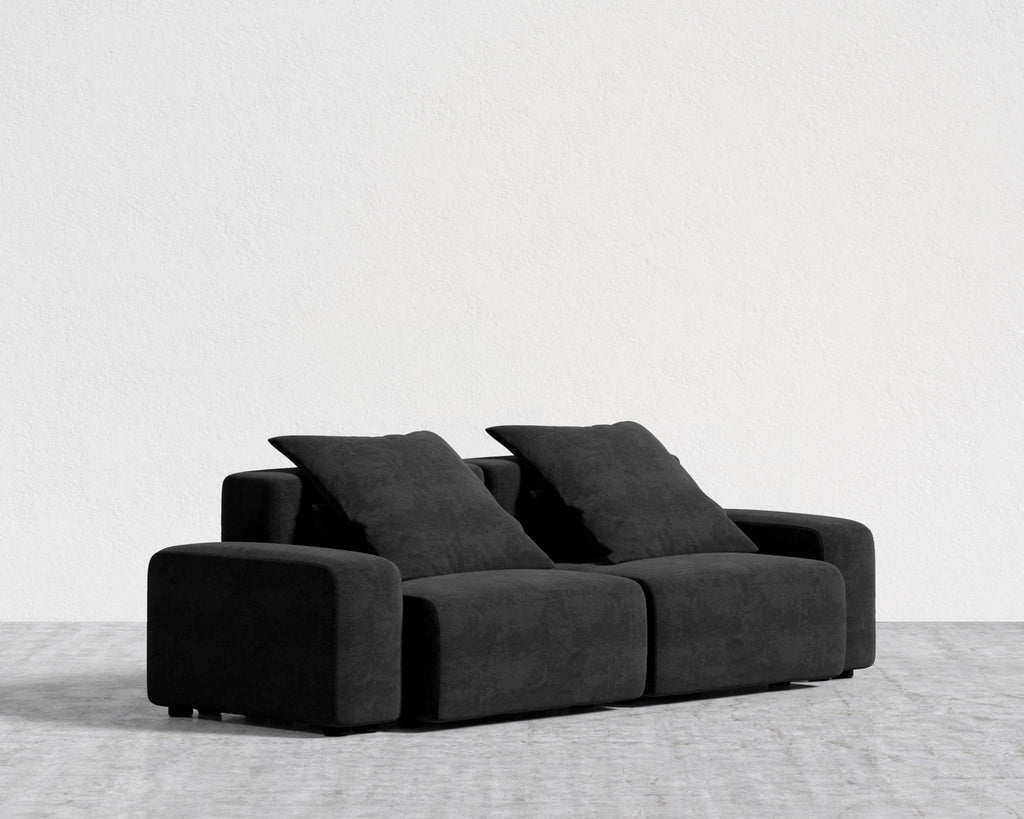 Kaye Sofa L - Large, Essential Cloud Weave - Obsidian