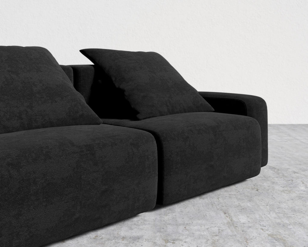Kaye Sofa L - Large, Essential Cloud Weave - Obsidian