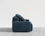 Kaye Sofa L - Large, Corduroy Velvet - Cadet Blue