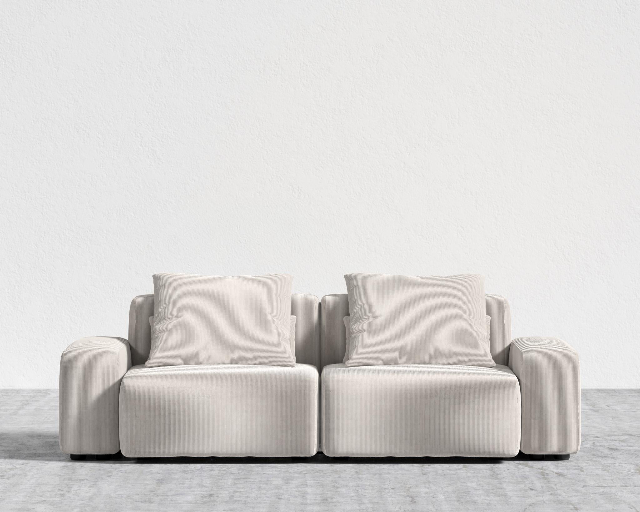 Kaye Sofa L - Large, Corduroy Velvet - Clay