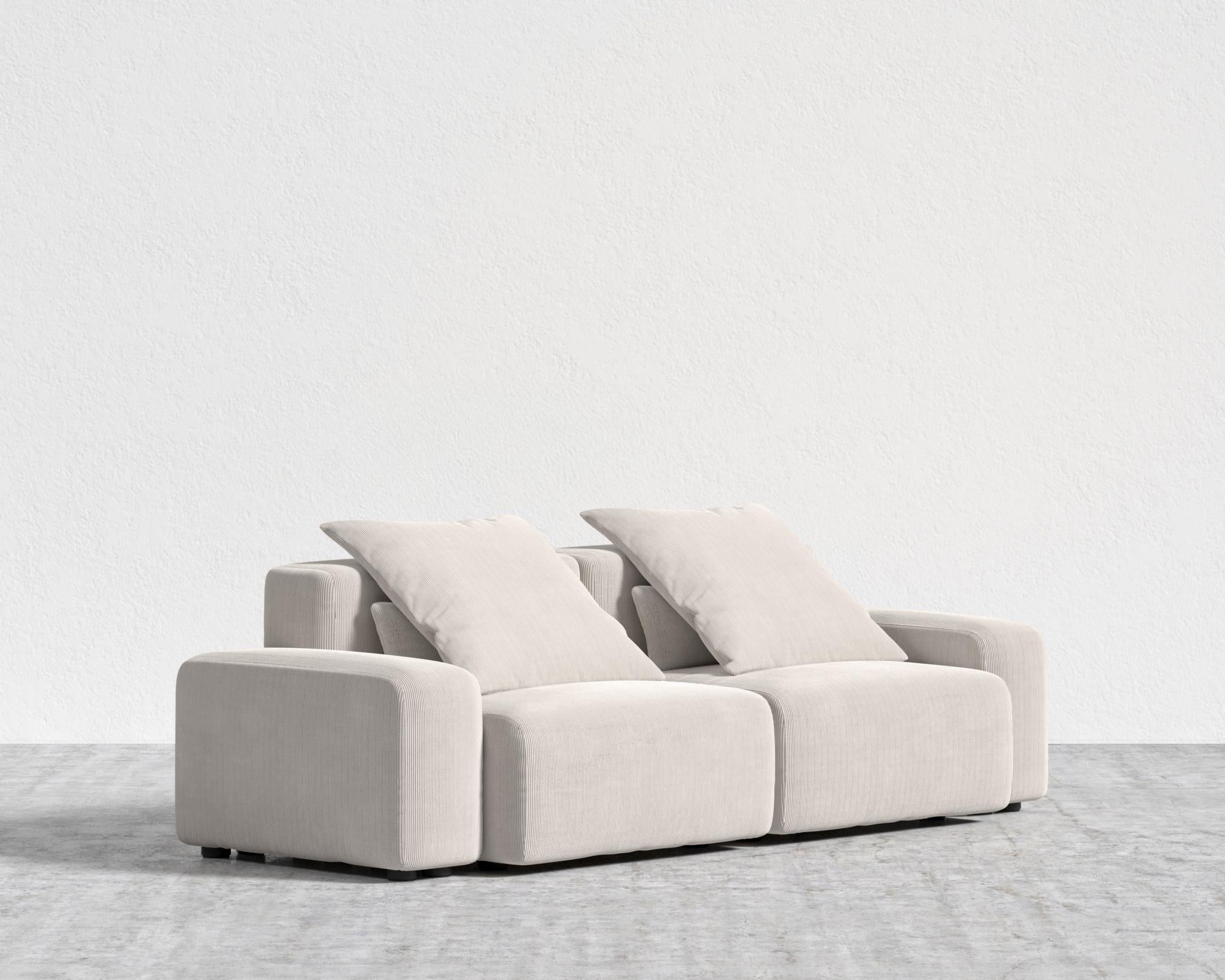 Kaye Sofa L - Large, Corduroy Velvet - Clay