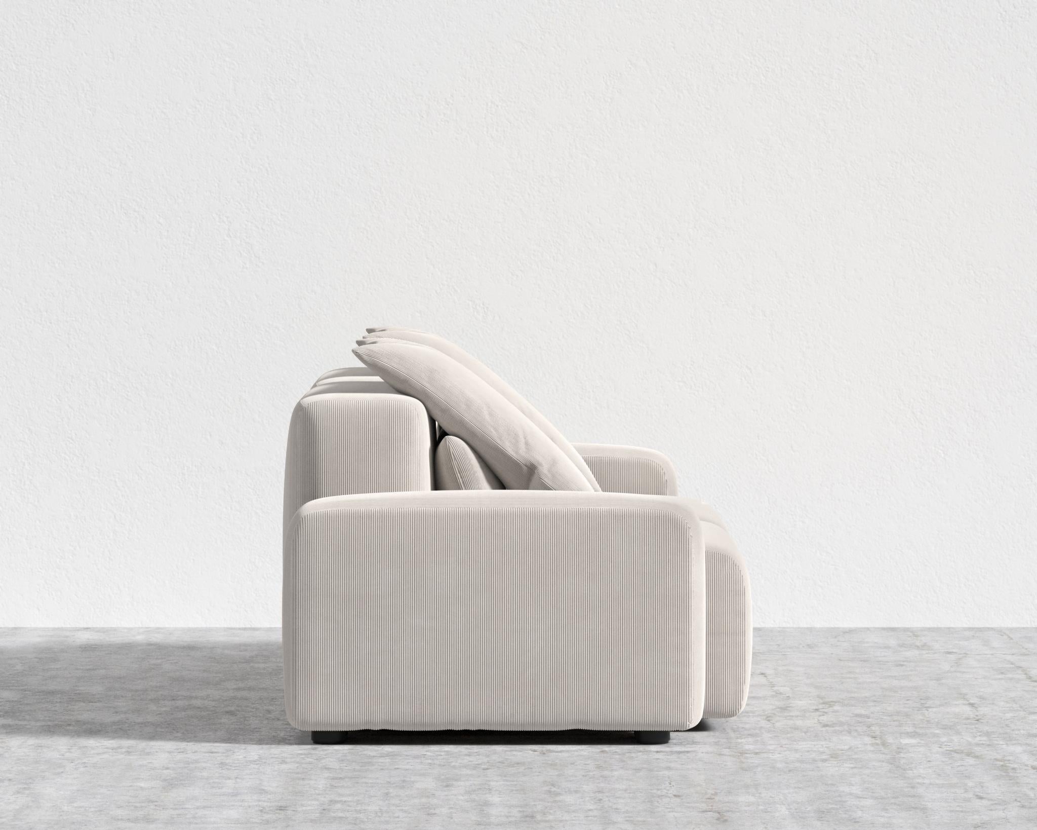 Kaye Sofa L - Large, Corduroy Velvet - Clay