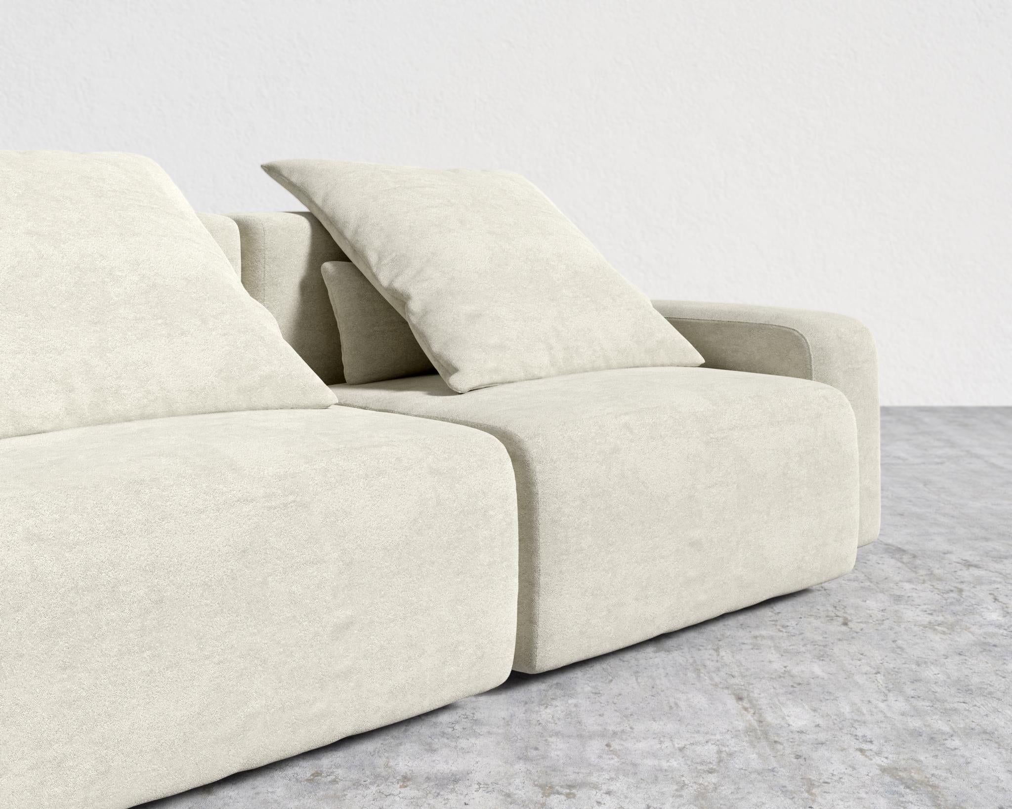 Kaye Sofa L - Large, Essential Cloud Weave - Birch