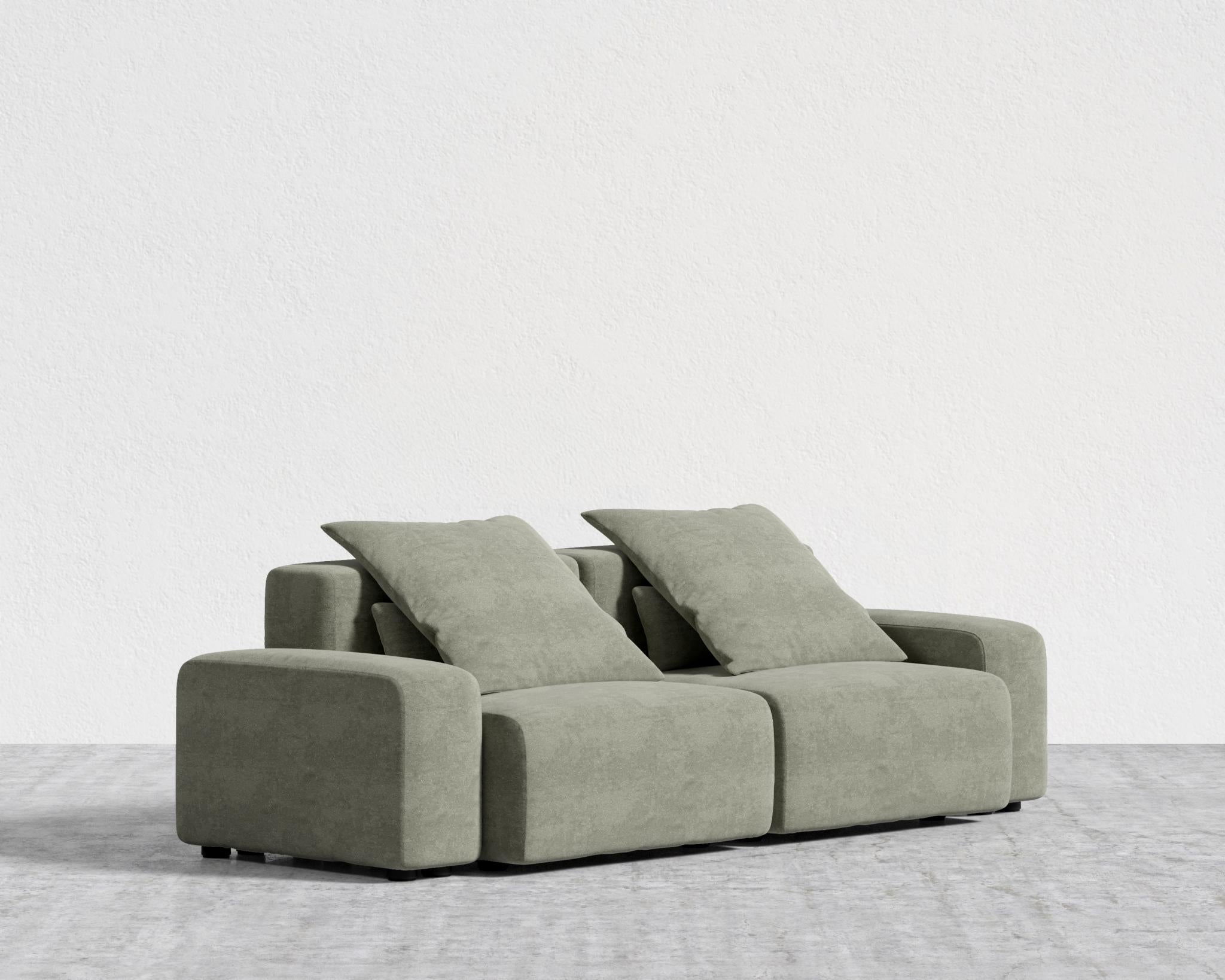Kaye Sofa L - Large, Essential Cloud Weave - Eucalyptus