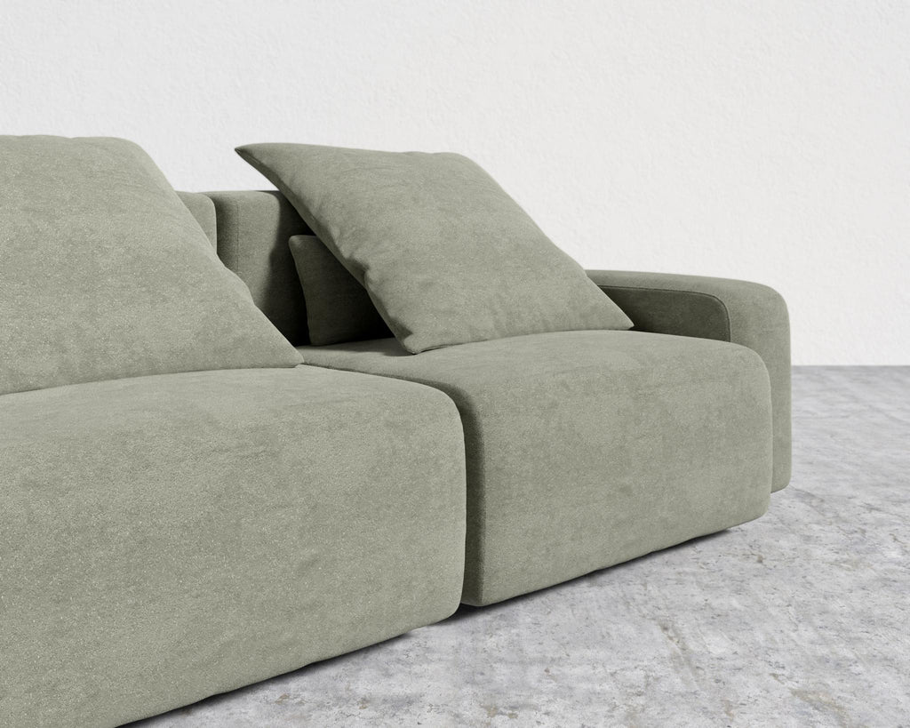 Kaye Sofa L - Large, Essential Cloud Weave - Eucalyptus