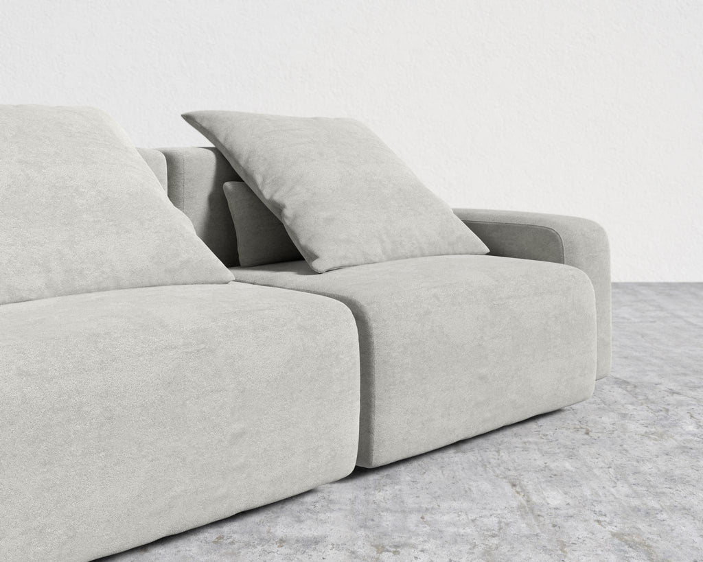 Kaye Sofa L - Large, Essential Cloud Weave - Mist Grey