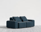 Kaye Sofa S - Standard, Corduroy Velvet - Cadet Blue