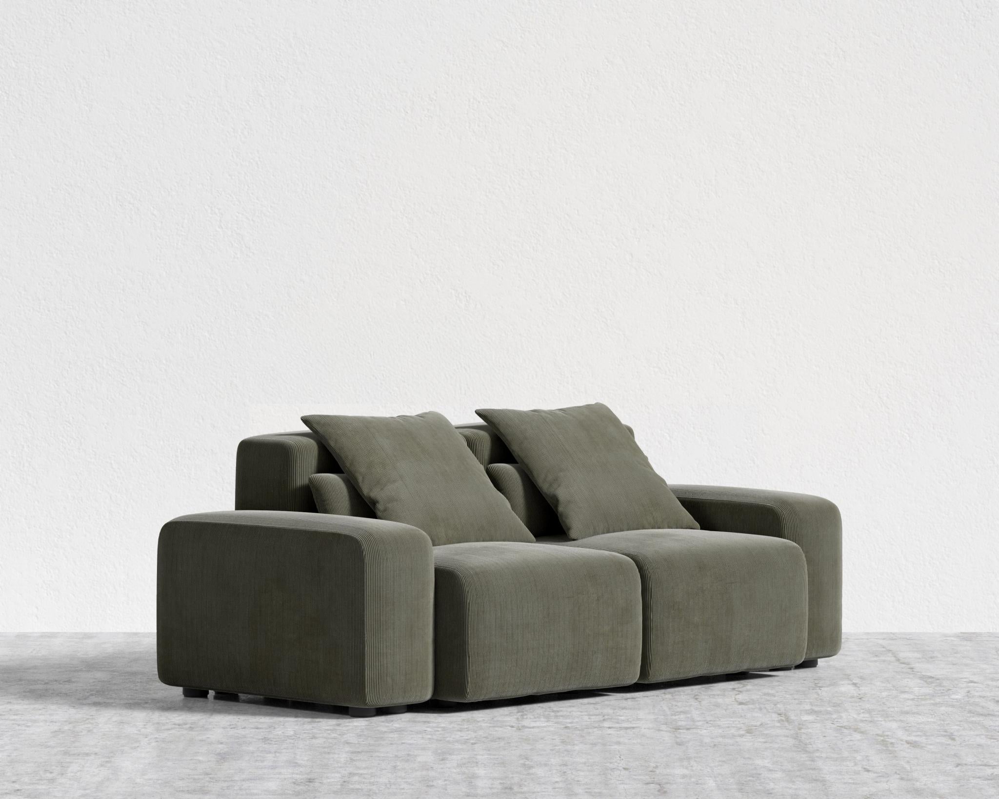 Kaye Sofa S - Standard, Corduroy Velvet - Evergreen