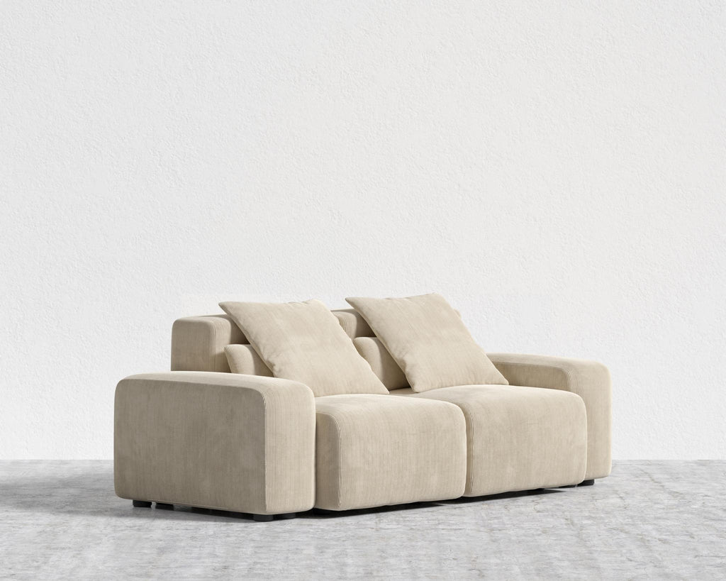 Kaye Sofa S - Standard, Corduroy Velvet - Silkstone