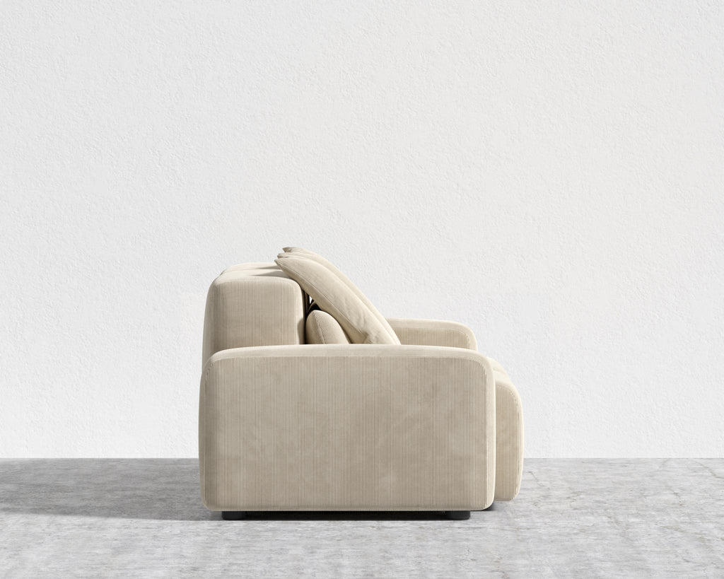 Kaye Sofa S - Standard, Corduroy Velvet - Silkstone