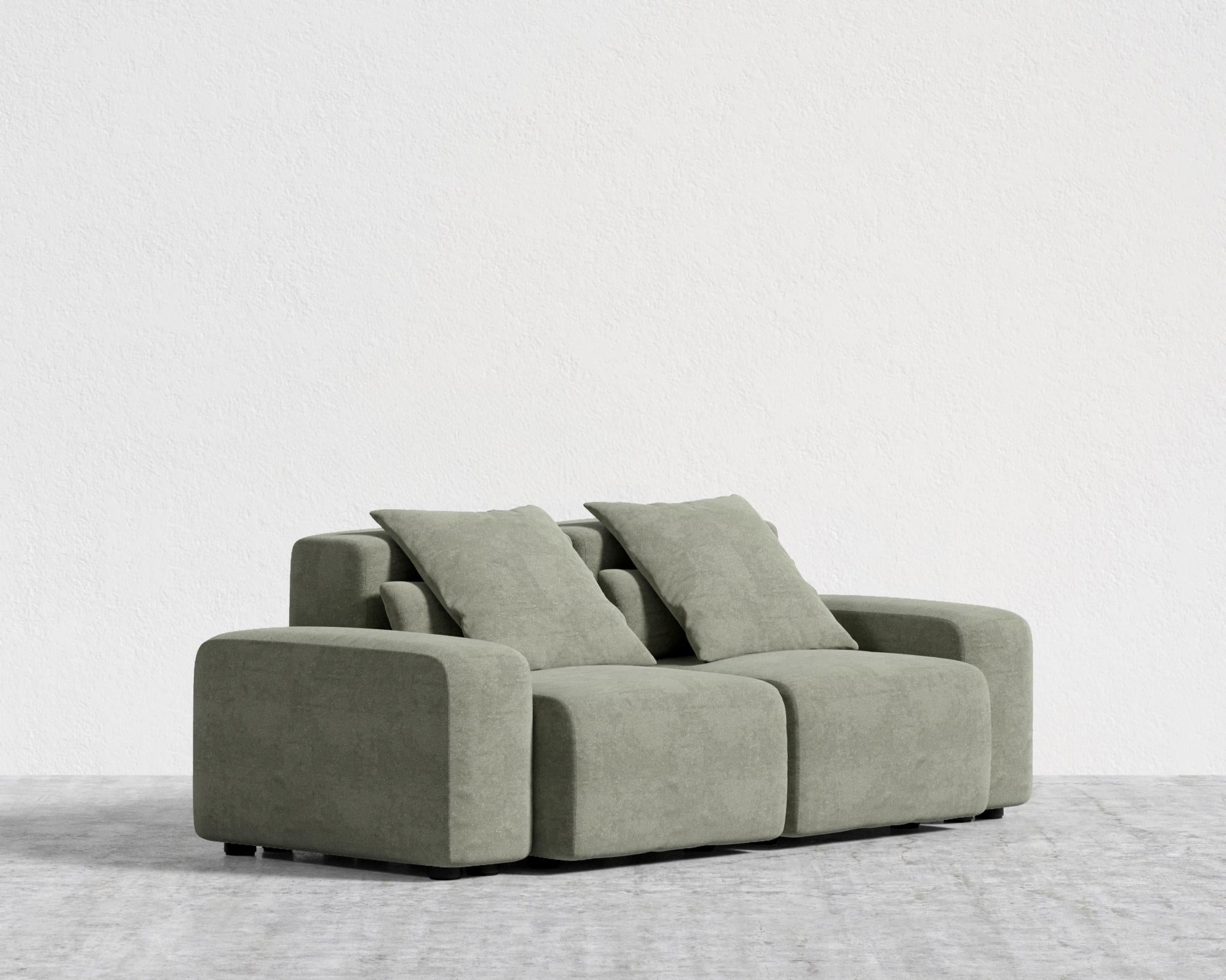 Kaye Sofa S - Standard, Essential Cloud Weave - Eucalyptus