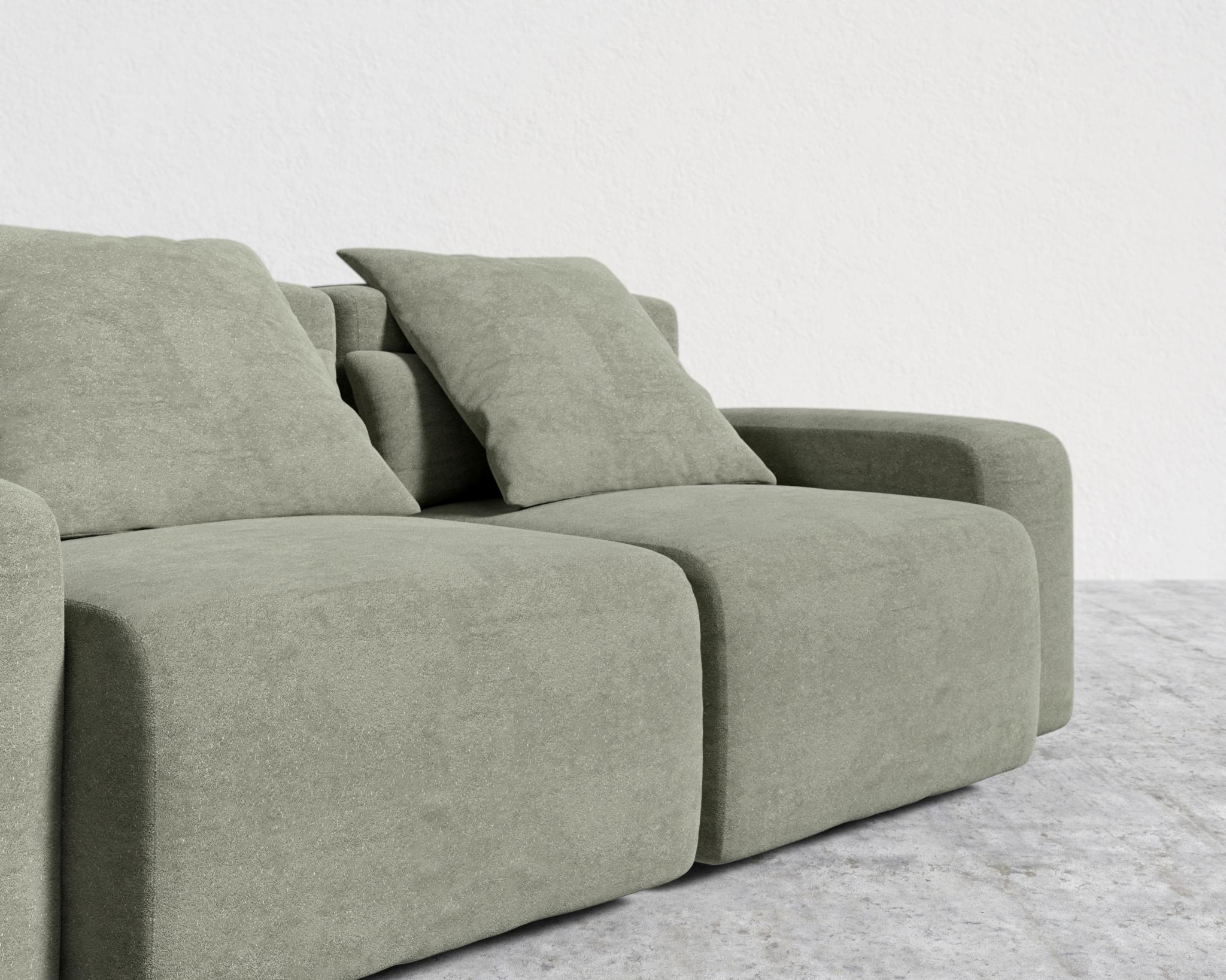 Kaye Sofa S - Standard, Essential Cloud Weave - Eucalyptus
