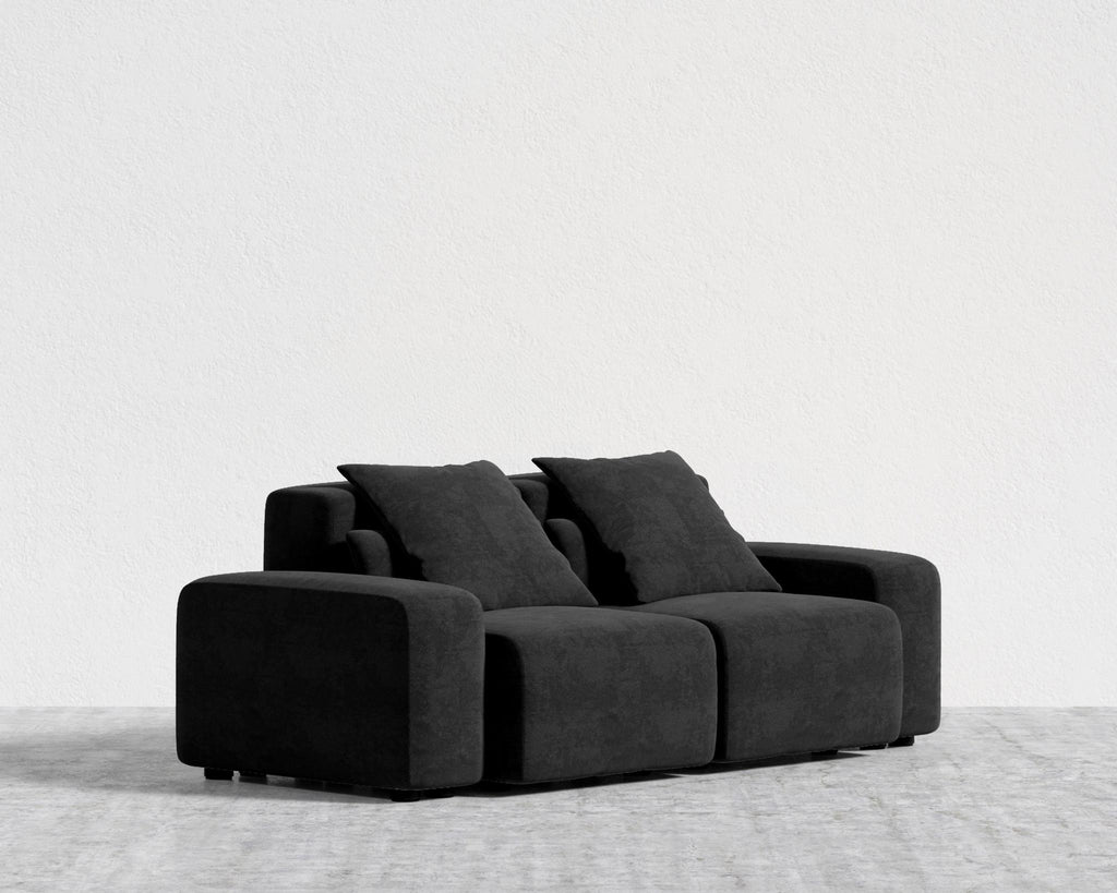 Kaye Sofa S - Standard, Essential Cloud Weave - Obsidian