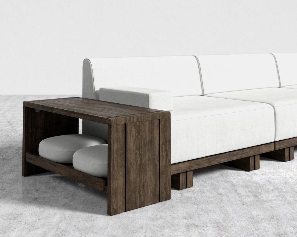 Kyoto 3-Seater Sofa - Kyoto Truffle - Deep-cut, Performance Linen - Swan