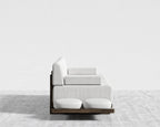 Kyoto Loveseat - Kyoto Truffle - Deep-cut, Performance Linen - Swan