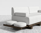 Kyoto Loveseat - Kyoto Truffle - Deep-cut, Performance Linen - Swan