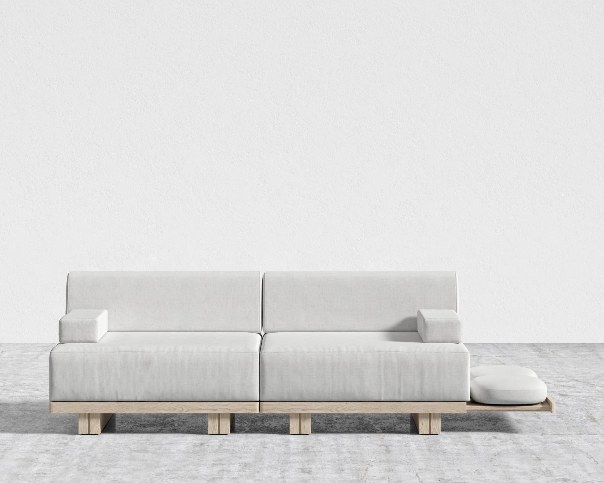 Kyoto Loveseat - Kyoto Light Ash, Performance Linen - Swan