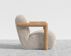 Loreto Lounge Chair - Shearling - Almond