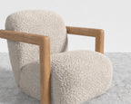 Loreto Lounge Chair - Shearling - Almond