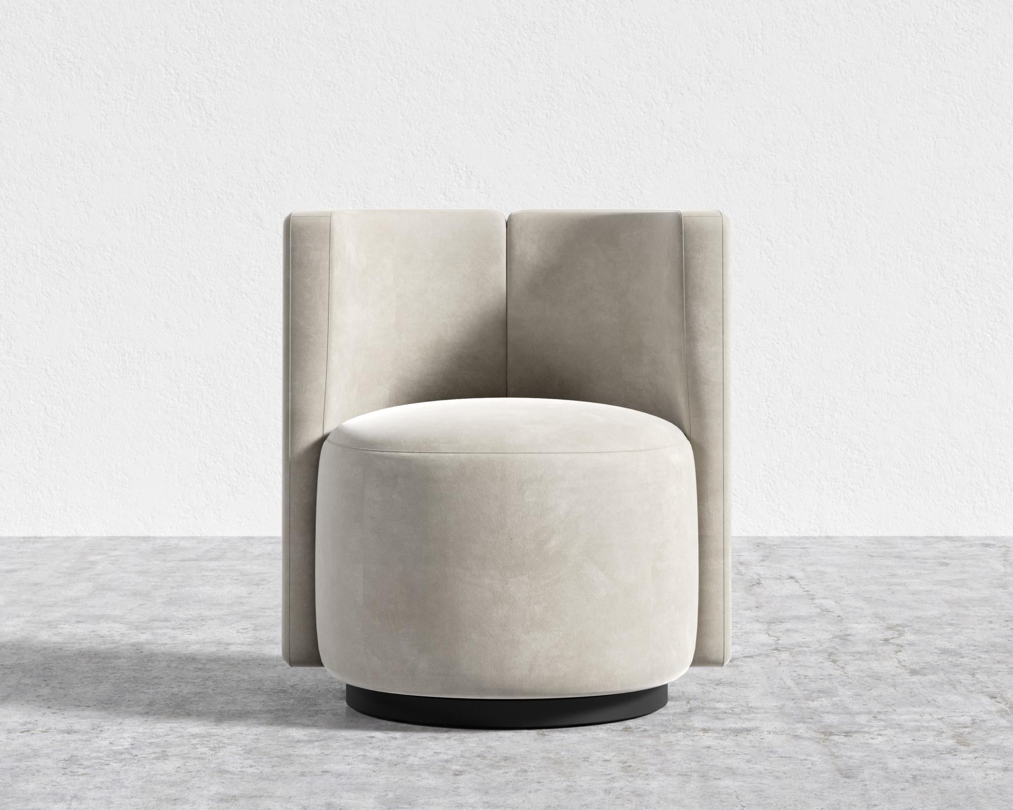 Nova Lounge Chair - Swivel - Venice Vegan Suede - Latte