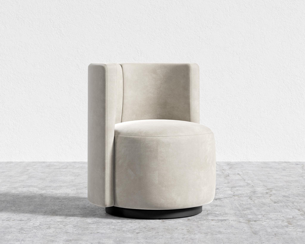 Nova Lounge Chair - Swivel - Venice Vegan Suede - Latte