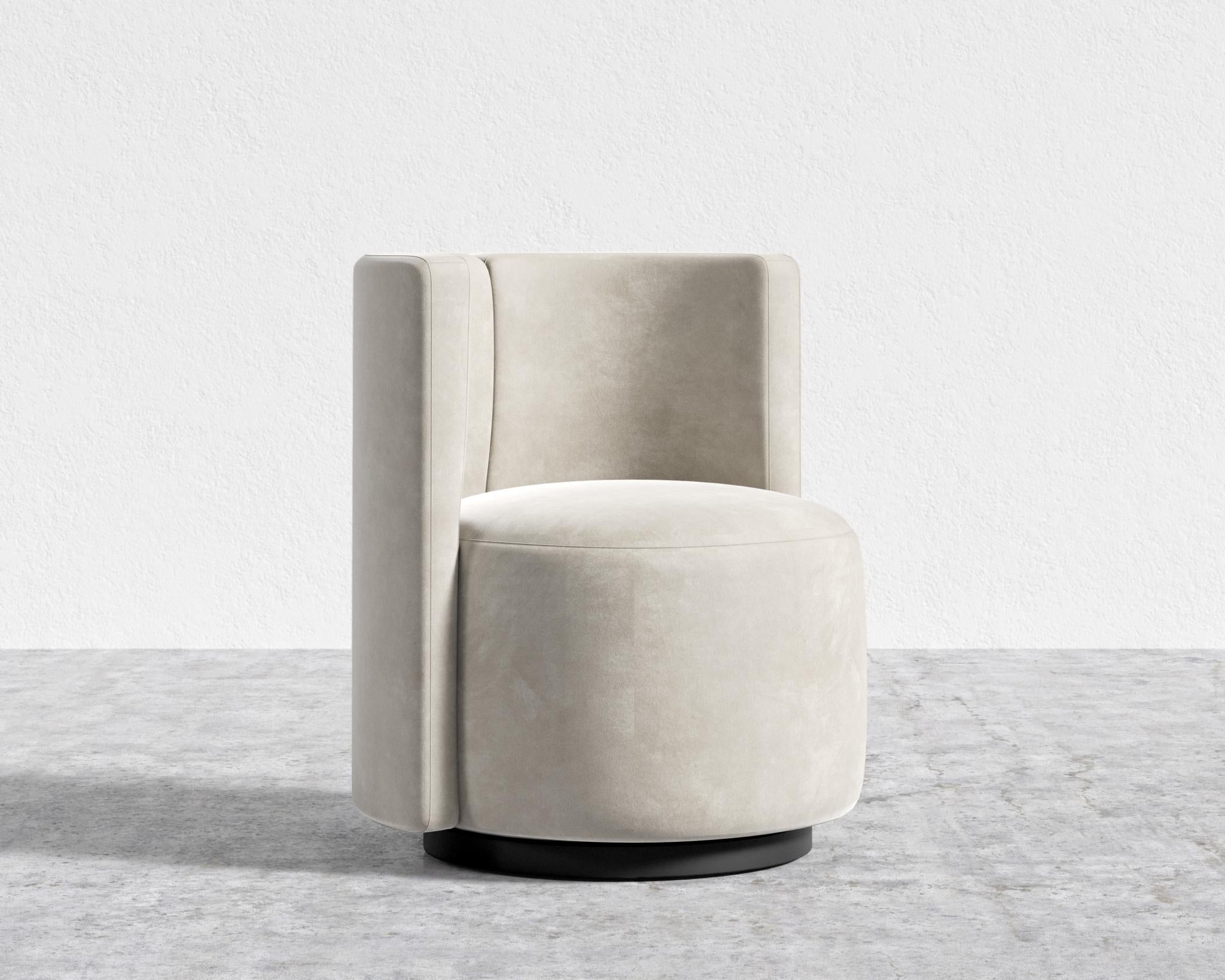 Nova Lounge Chair - Swivel - Venice Vegan Suede - Latte