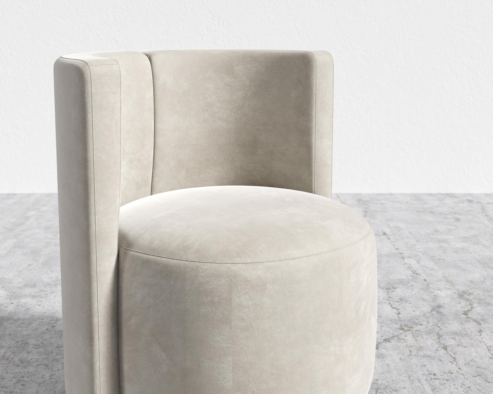 Nova Lounge Chair - Swivel - Venice Vegan Suede - Latte