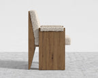 Study Chair by Maria Sharapova - Natural Acacia, Shearling - Almond