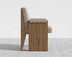 Study Chair by Maria Sharapova - Natural Acacia, Shearling - Fawn